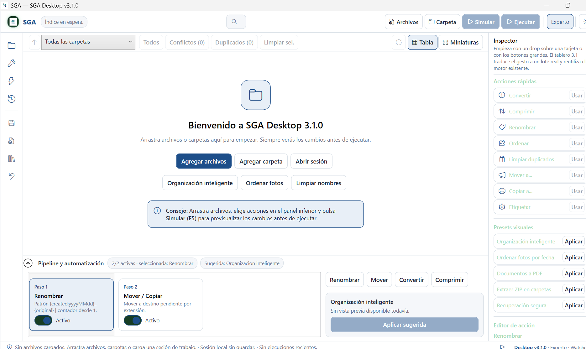 SGA Desktop Interface Preview